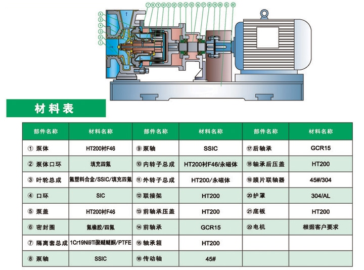 进口衬氟磁力高（保）离心泵(图1)